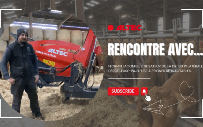 Témoignage-client : rencontre avec… Florian Lacombe, utilisateur de la dérouleuse-pailleuse DR 180 PI Latérale